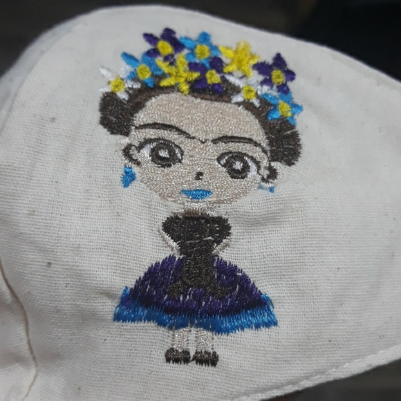 Mexican Embroidered Face Mask - Picture 4 of 4